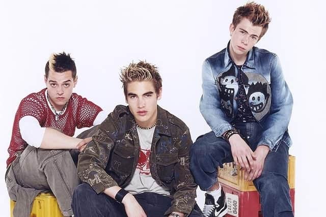 Busted as they were last in the charts over 12 years ago - Matt Willis, Charlie Simpson and James Bourne