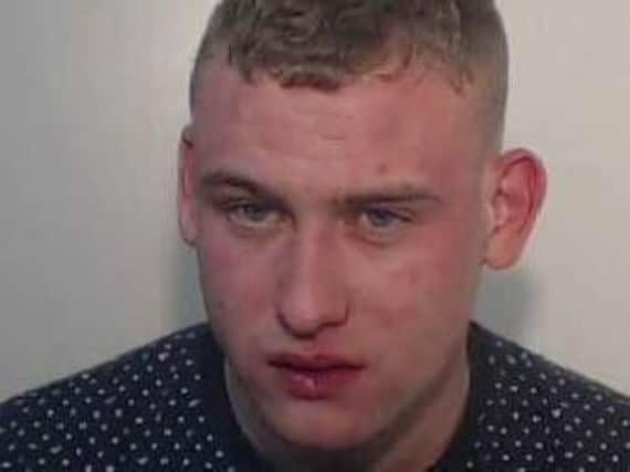 Jamie Shaw, 26, has been jailed after a "demeaning" attack on a lesbian couple.