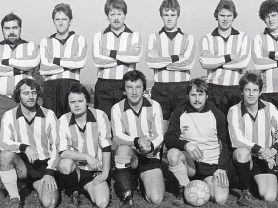Members of Ripley Rangers FC lined up for a team shot back in 1983.