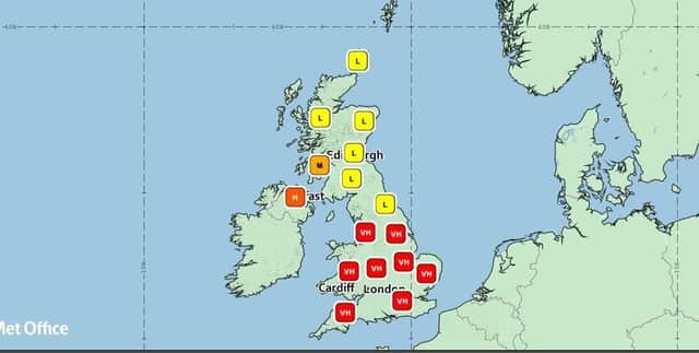 Pollen counts are set to soar for the next few weeks