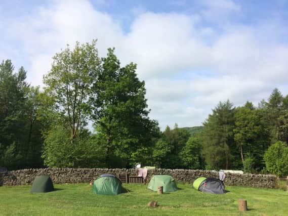 North Lees Campsite, in the Peak District is one of the top five places to camp in the whole of the UK
