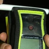Drink-driving breathalyser.