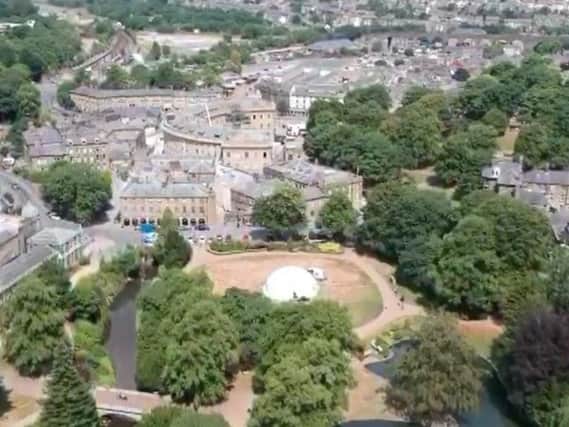 The footage captures some stunning aerial shots of Buxton