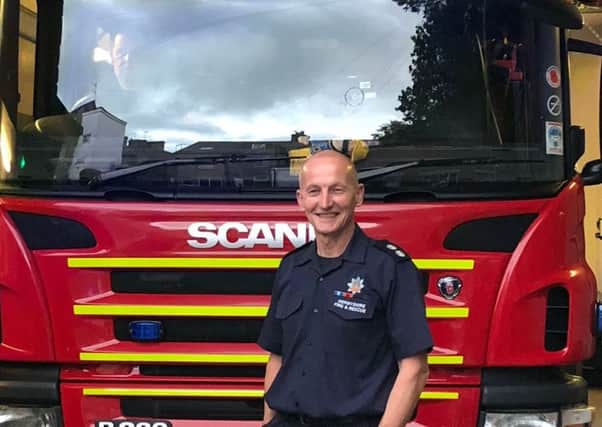 Tim Hutton has given 32 years to the community as an on-call firefighter