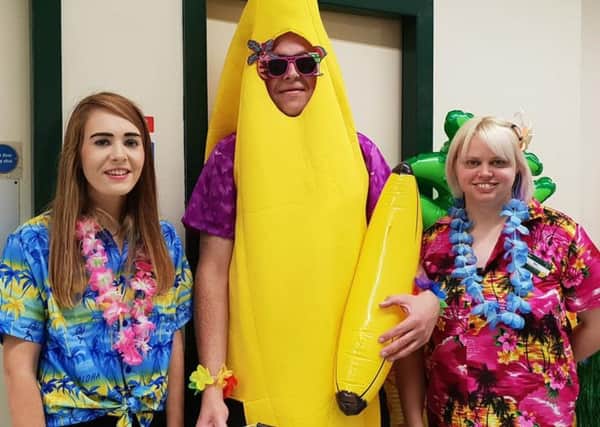Morrisons store in Buxton hold a  Hawaiian themed event to raise money for CLICSargent.