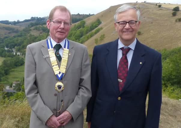 Bakewell Probus Club chairman Ray Smith, left, with member John Thurstan.