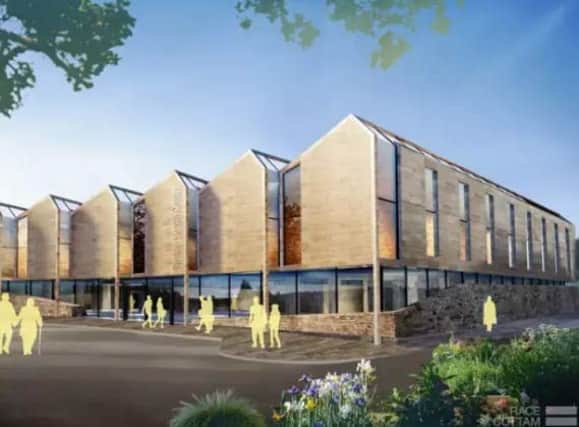 Artist impression of what the new buxton health hub will look like