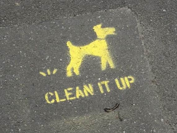 One of the fines was issued for a dog fouling offence.