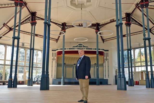 Councillor Tony Kemp in the Octagon hall, which reopens this week.
