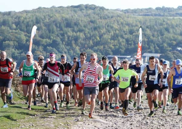 Runners take part in the 'Fell 'n' Back' fell race to raise funds for Buxton Mountain Rescue Team. Photos: Jason Chadwick.