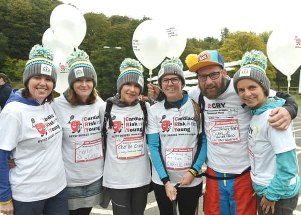 Members of Team Charlie Craig who took part in the CRY Heart of Durham Walk last weekend.