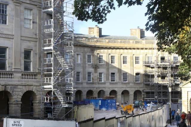 Work continues on the multi-million pound Crescent development.