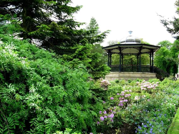 The bandstand at Buxton's Pavilion Gardens.
