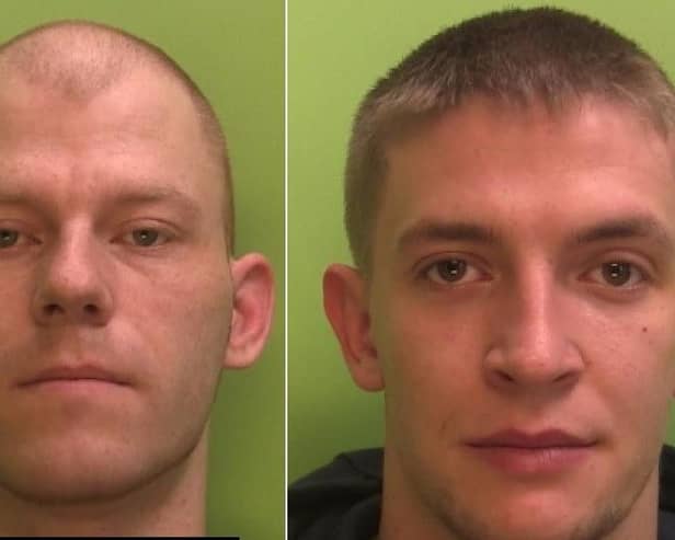 Lee Carnell, left, and Martin Brown are now behind bars for their crimes.