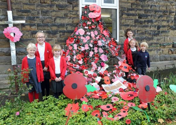 Chinley Primary School pupils produced their take on the Weeping Window.