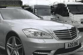 The silver Mercedes S350L AMG Sport which was taken following a break-in on Boxing Day.