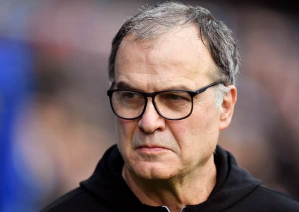 LONDON, ENGLAND - JANUARY 06:  Marcelo Bielsa, Manager of of Leeds United during the FA Cup Third Round match between Queens Park Rangers and Leeds United at Loftus Road on January 6, 2019 in London, United Kingdom. (Photo by Justin Setterfield/Getty Images)