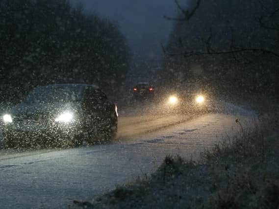 Heavy snow falling on the A6 at Topley Pike. Photo - Jason Chadwick