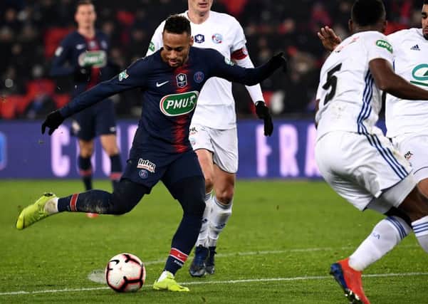 Neymar is wanted by Real Madrid. (Photo credit should read FRANCK FIFE/AFP/Getty Images)