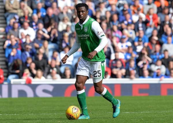 Former Celtic and Hibs defender Efe Ambrose is set to join Derby County. (Photo by Mark Runnacles/Getty Images)