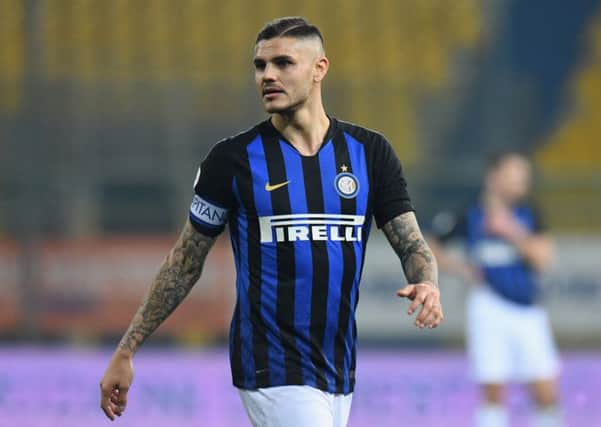 PARMA, ITALY - FEBRUARY 09: Mauro Icardi of FC Internazionale looks on during the Serie A match between Parma Calcio and FC Internazionale at Stadio Ennio Tardini on February 10, 2019 in Parma, Italy. (Photo by Alessandro Sabattini/Getty Images)