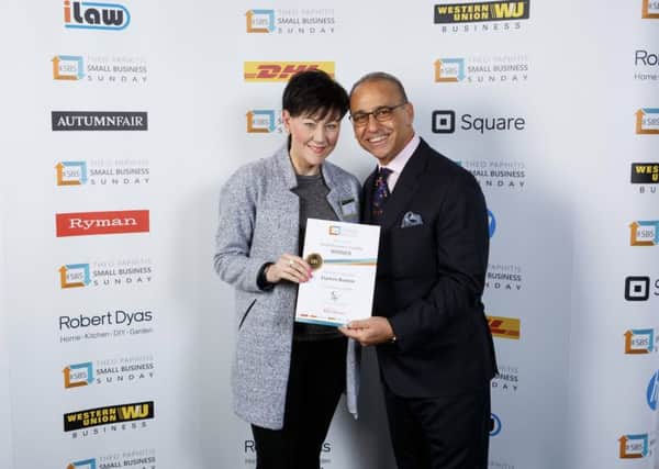 Explore Buxton founder Jen Francis with Theo Paphitis.