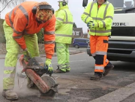 Derbyshire County Council fixed more than 66,000 potholes last year.