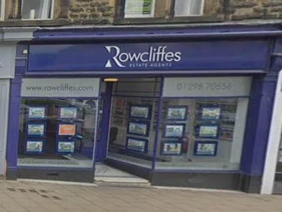 The former Rowcliffes office at 3 Grove Parade, Buxton. Plans have been submitted to change its use from estate agent to restaurant. Photo: Google.