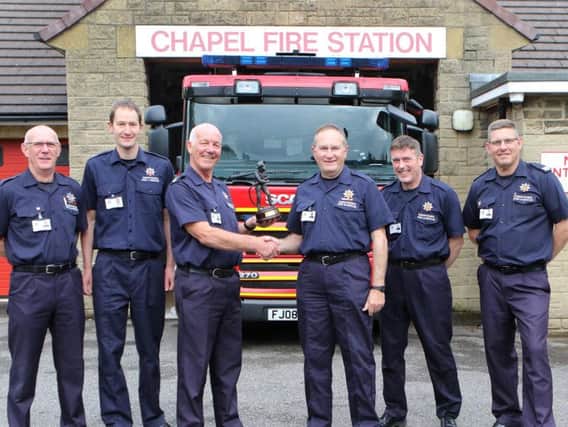 Robert Hancock with colleagues Michael Merrick, Steven Miller, Graham Hodgkinson, David Owens and Wayne Dilworth.