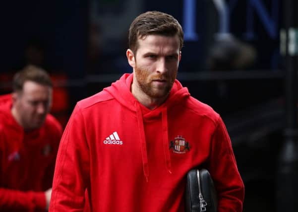 LONDON, ENGLAND - MARCH 10:  Adam Matthews of Sunderland arrives ahead of the Sky Bet Championship match between QPR and Sunderland at Loftus Road on March 10, 2018 in London, England.  (Photo by Jack Thomas/Getty Images)