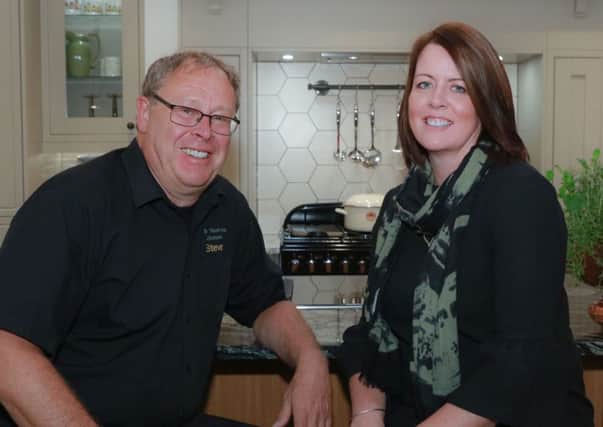 Home interiors company Buxton Woodworks has been shortlisted for a  national Häfele Studio Partner award. Pictured are directors Steve and Jenny Bradbury.