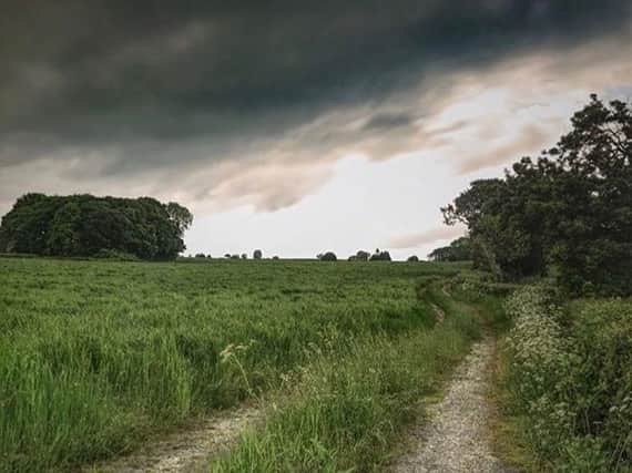 This stormy picture was taken by Instagram user @peak_photography_project at Cowley Lane, Dronfield