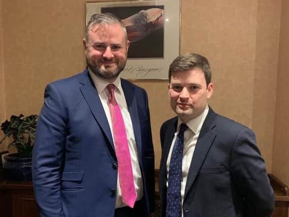 Robert Largan with Andrew Stephenson MP