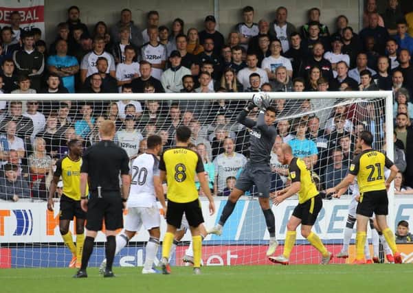 Derby County goalkeeper Kelle ROOS during the Pre Season friendly between Burton Albion v Derby County @ Pirelli Stadium Derby 20-07-19 Image Jez Tighe