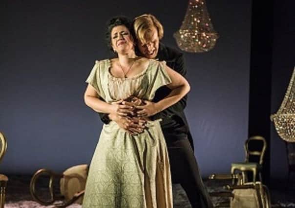 Shelley Jackson (Tatyana) and George Humphreys (Eugene Onegin). Photo by Genevieve Girling.