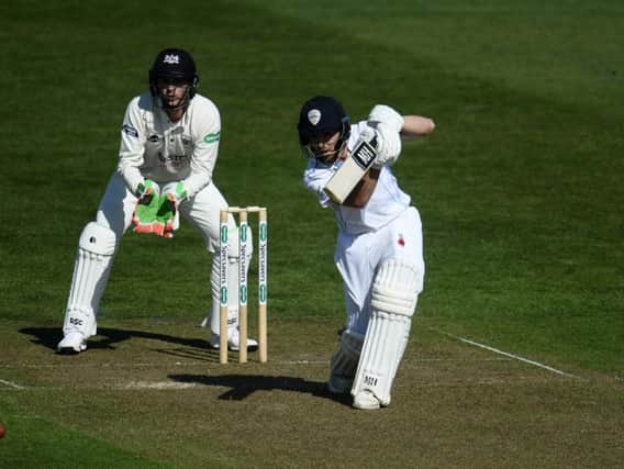 Tom Lace made a century for Derbyshire.