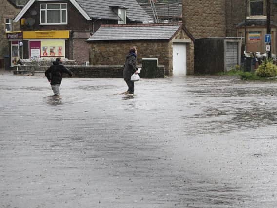 Flooding on Lightwood Road, Buxton