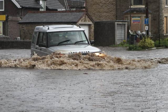 Flooding on Lightwood Road, Buxton