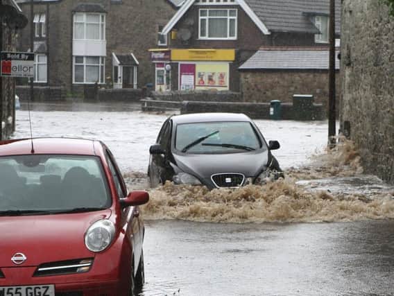 Heavy rain led to flooding in the Lightwood Road area of the town