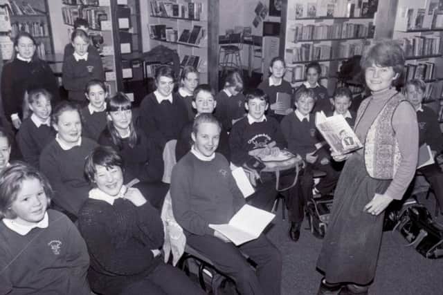 Chapel-en-le-Frith School, author visit, March 1994