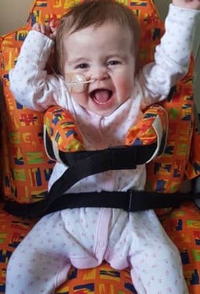 All smiles for baby Molly now aged 15 months