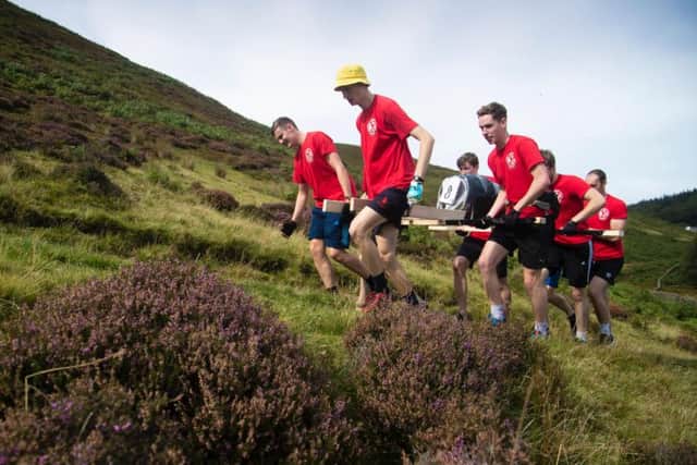 The Great Kinder Beer Barrel Challenge. Photo - Rod Kirkpatrick/F Stop Press