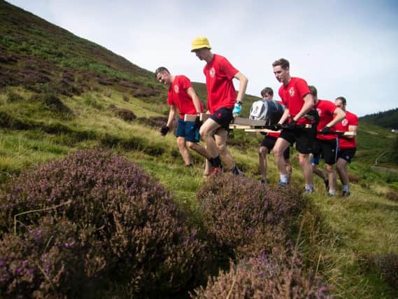 The Great Kinder Beer Barrel Challenge. Photo - Rod Kirkpatrick/F Stop Press