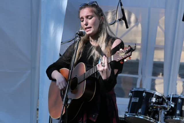 First act on stage was Mae Rogers.
