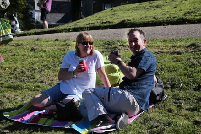 Sharon and Dave Allard enjoy the music.