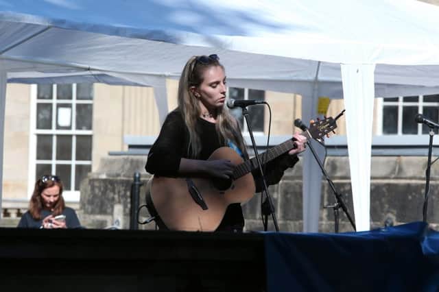 First act on stage was Mae Rogers.