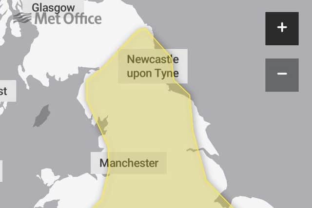 Most of the country will see heavy rain says the Met Office