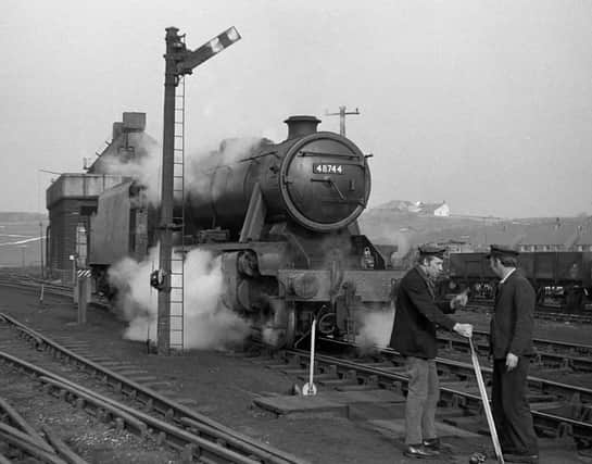 The final steam engine to leave Buxton's loco depot on March 3rd 1968