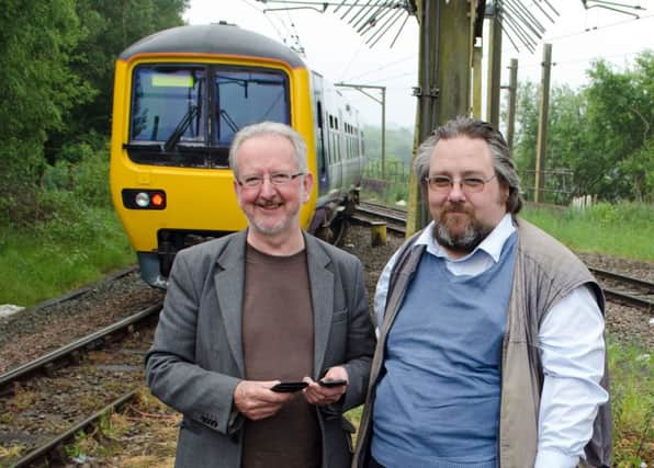 From left: Next stop Gamesley, suggest Councillor Dave Wilcox, of Derbyshire County Council, and Councillor Anthony McKeown, of High Peak Borough Council.