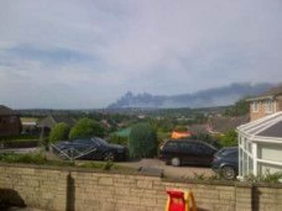 Anna Melton sent us this picture of the blaze smoke across Chesterfield. See more readers' pictures on the Derbyshire Times Twitter account @D_Times